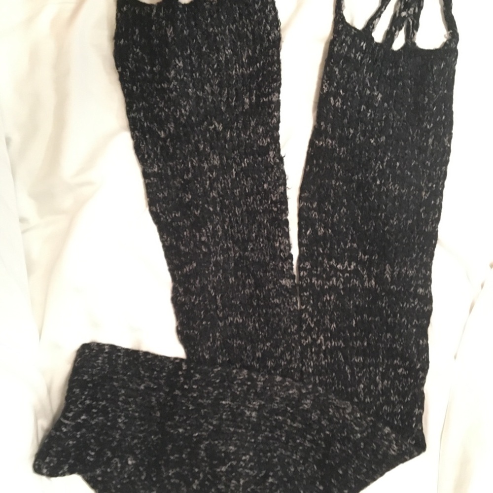 Super soft long black scarf